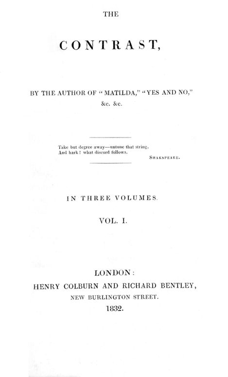 The contrast, Volume 1 (of 3)