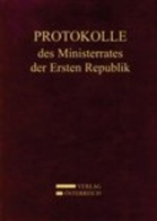 Protokolle des Ministerrates der Ersten Republik, Kabinett Dr. Kurt Schuschnigg, Band 8 (4. Juni 1937 – 21. Februar 1938)