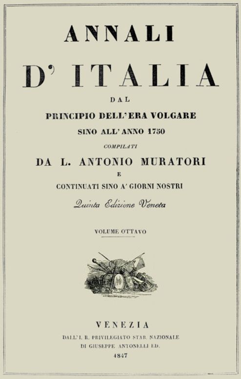 Annali d'Italia, vol. 8
dal principio dell'era volgare sino all'anno 1750