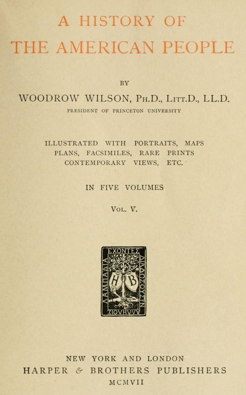 A history of the American people, Vol. 5 [of 5]