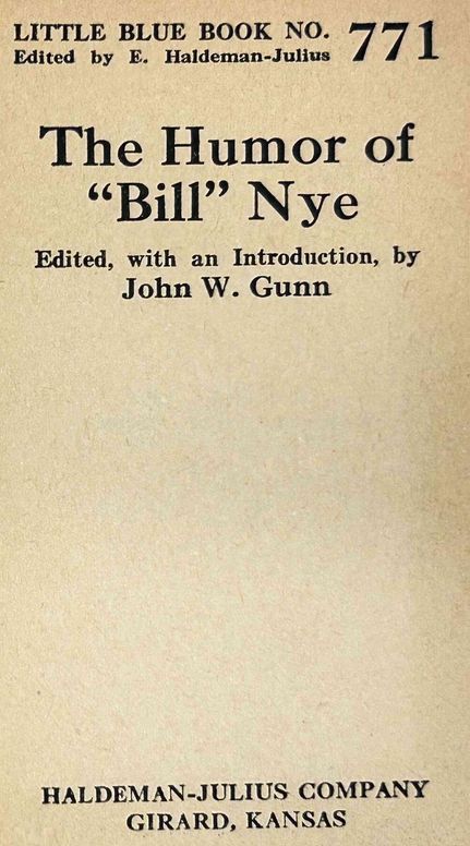 The humor of "Bill" Nye