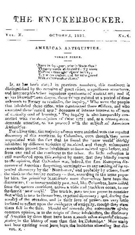 The Knickerbocker, Vol. 10, No. 4, October 1837
