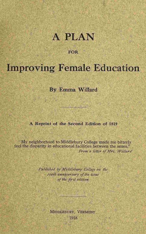 A plan for improving female education