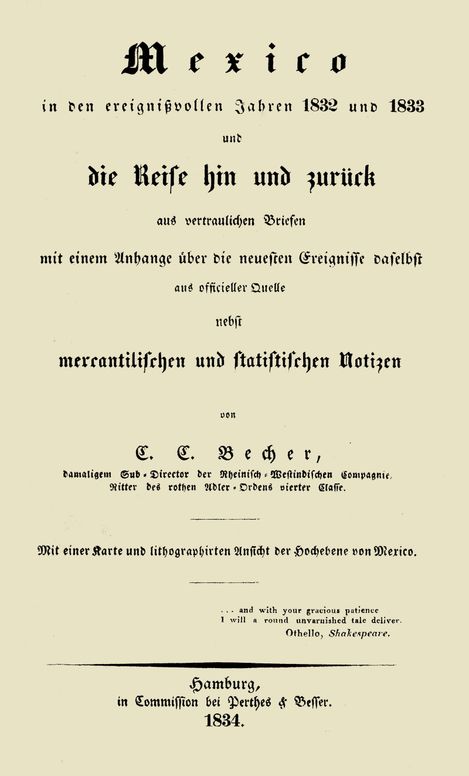 Mexico in den ereignißvollen Jahren 1832 und 1833