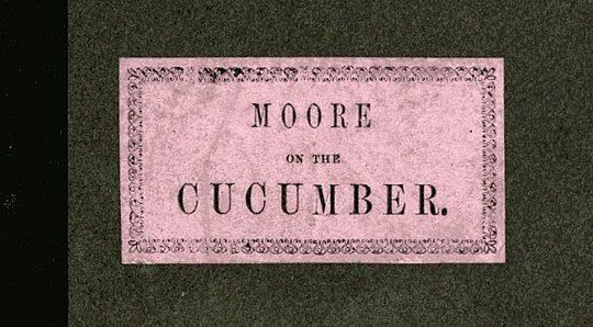 Theory and Practice, Applied to the Cultivation of the Cucumber in the Winter Season To Which Is Added a Chapter on Melons