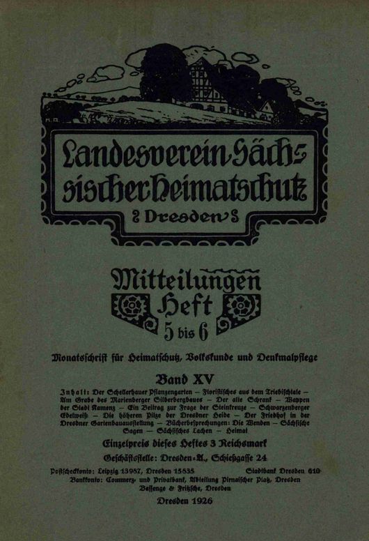 Landesverein Sächsischer Heimatschutz — Mitteilungen Band XV, Heft 5-6
