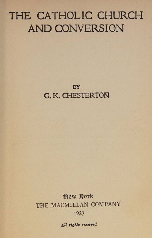 The Catholic Church and conversion