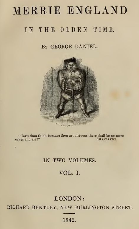 Merrie England In The Olden Time, Vol. 1 (of 2)