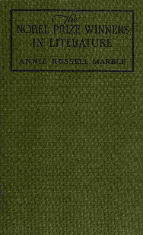The Nobel Prize winners in literature