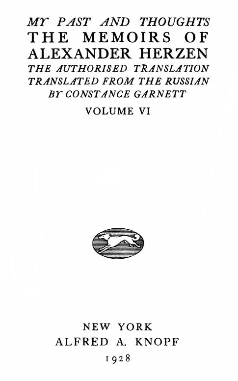 My past and thoughts, vol. 6 (of 6)