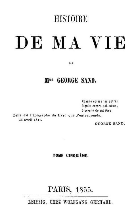 Histoire de ma Vie, Livre 2 (Vol. 5 to 9)