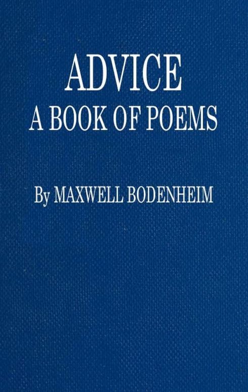 Advice
A Book of Poems