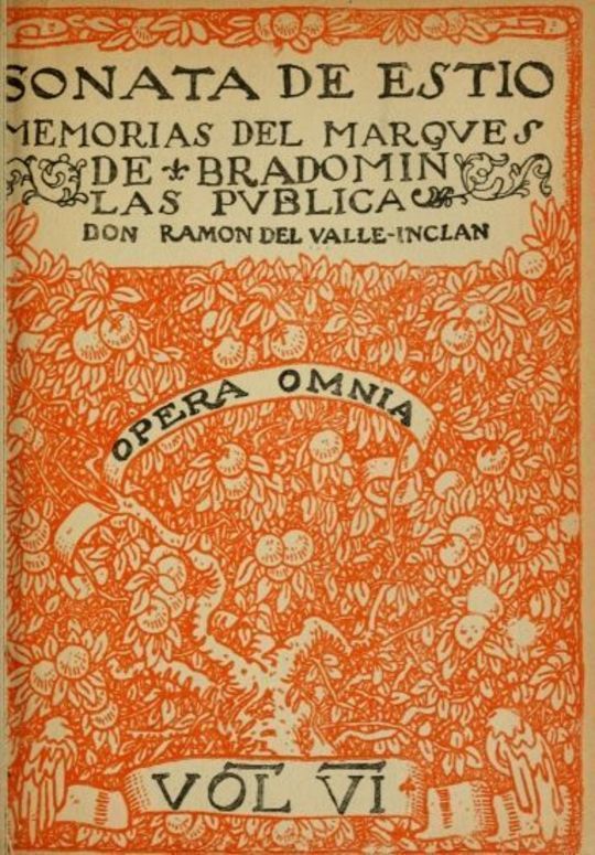 Sonata de estío memorias del marqués de Bradomín