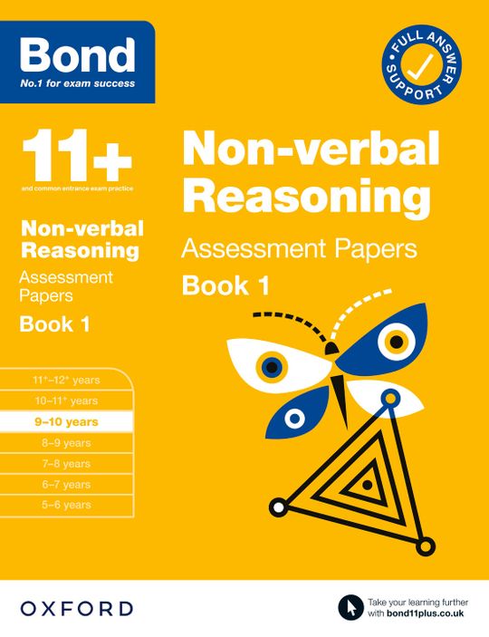 Bond 11+: Non-verbal Reasoning Assessment Papers Book 1 9-10 Years