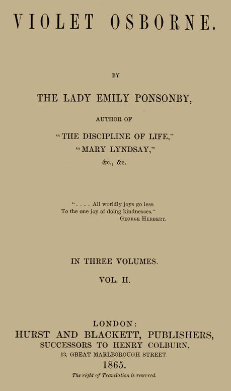 Violet Osborne, Volume 2 (of 3)