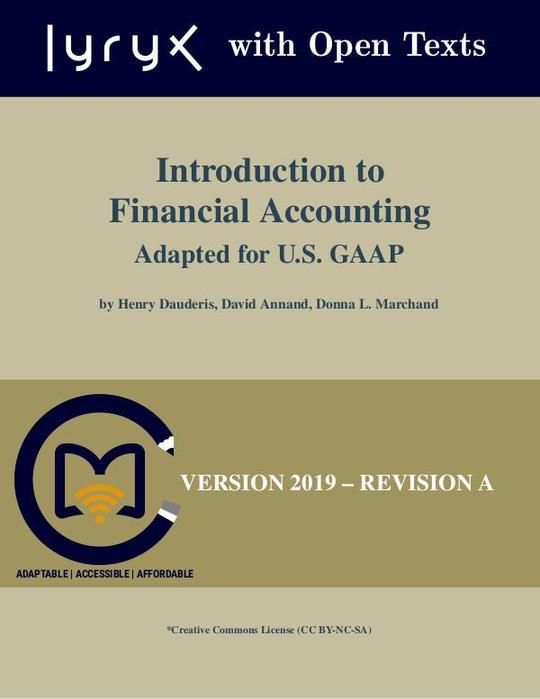 Introduction to Financial Accounting