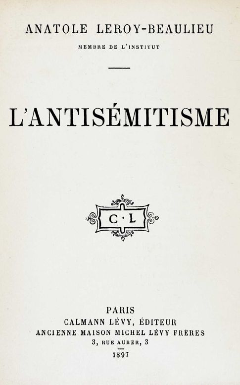 L'antisémitisme