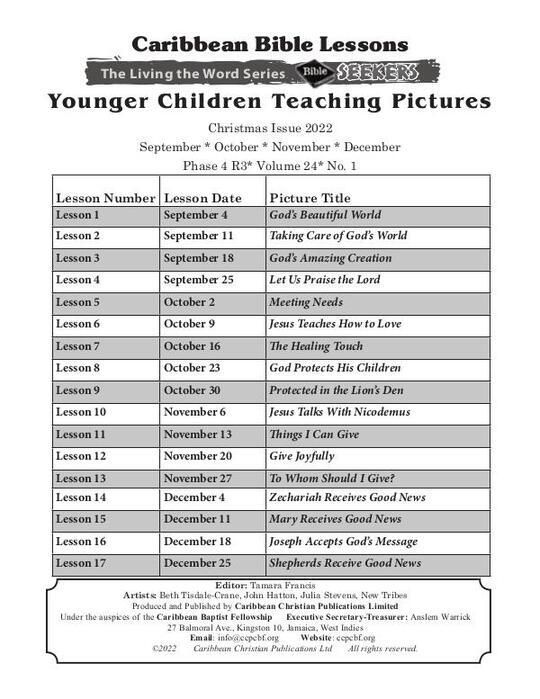 Bible Seekers - Teaching Pictures Christmas Issue 2022