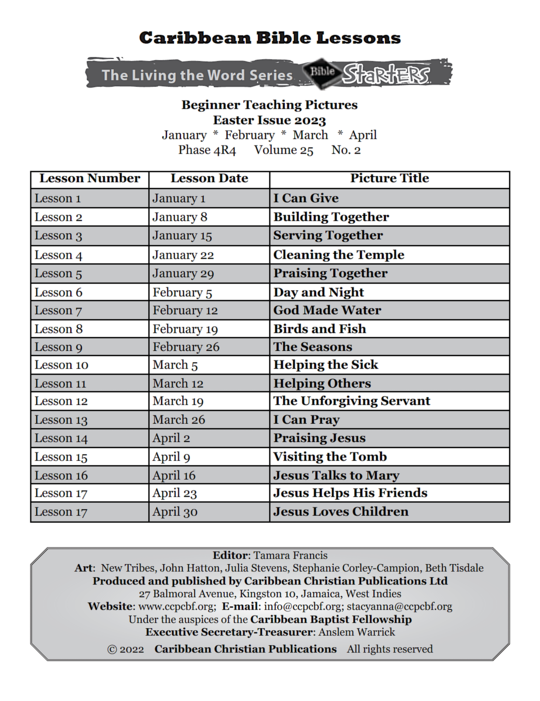 Bible Starters - Teaching Pictures Easter Issue 2023