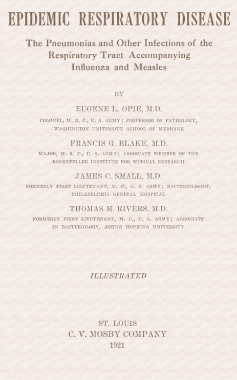 Epidemic Respiratory Disease / The pneumonias and other infections of the repiratory tract / accompanying influenza and measles