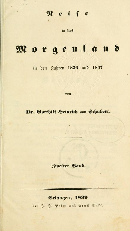 Reise in das Morgenland in den Jahren 1836 und 1837, Zweiter Band