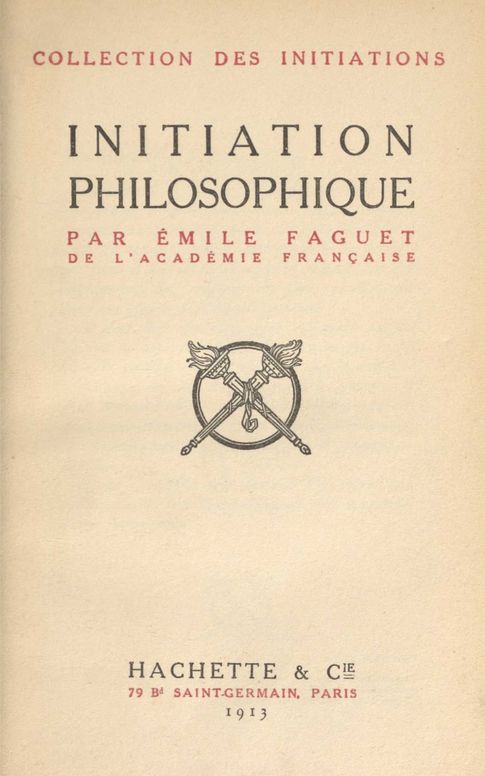 Initiation philosophique