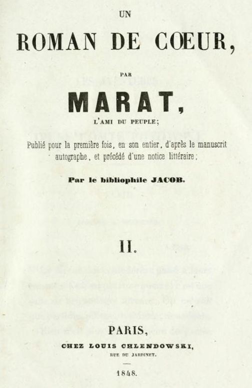 Les aventures du jeune Comte Potowski, Vol. 2 (of 2)
Un roman de cur par Marat, l'ami du peuple