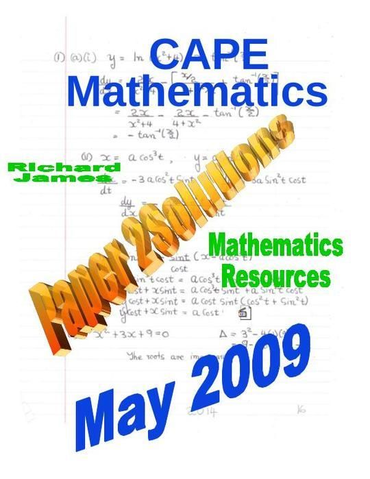 CXC CAPE Paper 2 Past Paper Solutions May 2009