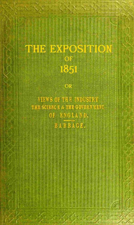 The exposition of 1851