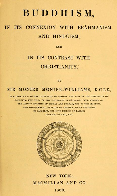 Buddhism, In its Connexion With Brahmanism and Hinduism, and In Its Contrast with Christianity