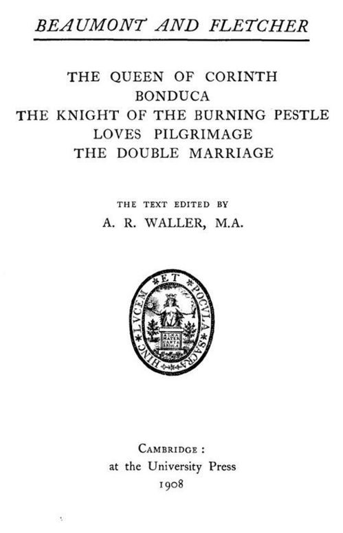 Beaumont and Fletcher's Works, Vol. 6