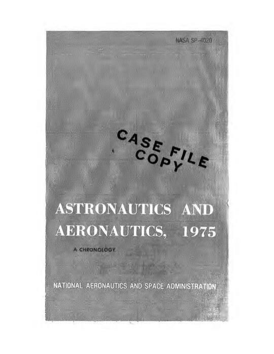 Aeronautics and Astronautics, 1975