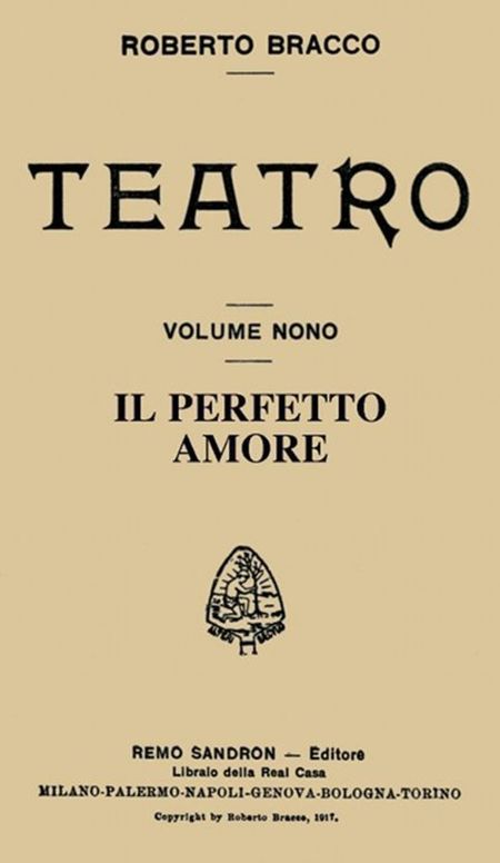 Il perfetto amore Dialogo in tre atti