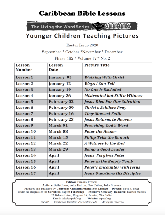 Bible Seekers - Teaching Pictures April 2020