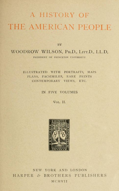 A history of the American people in five volumes