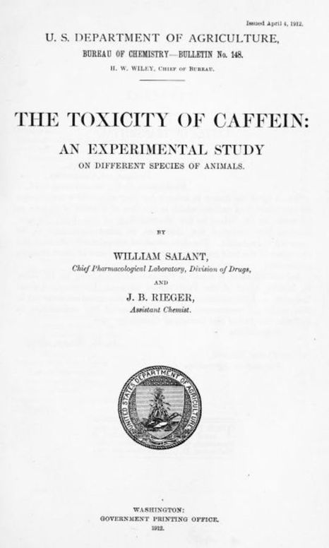 The Toxicity of Caffein An experimental study on different species of animals