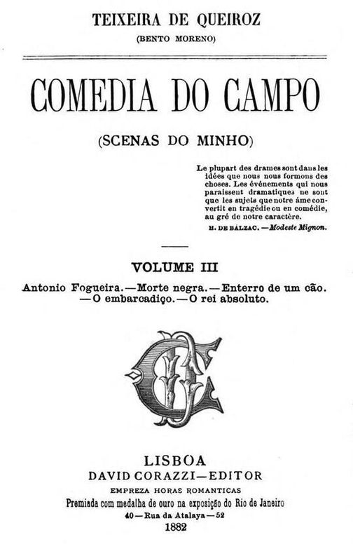 Comedia do Campo volume III
(Scenas do Minho)