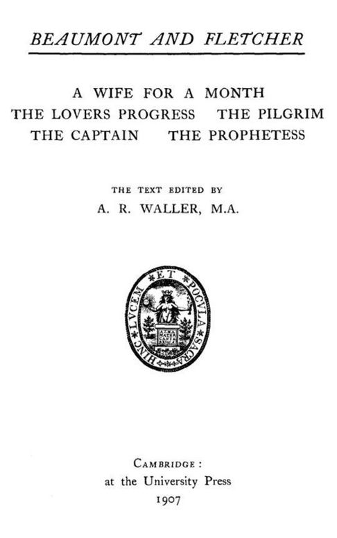 Beaumont and Fletcher's Works, Vol. 5