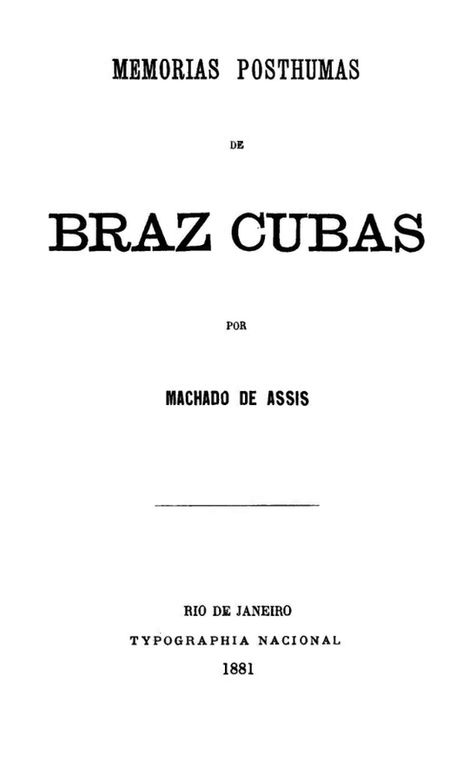 Memorias Postumas de Braz Cubas