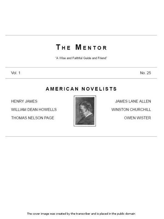 The Mentor, Vol. 1, No. 25, American Novelists