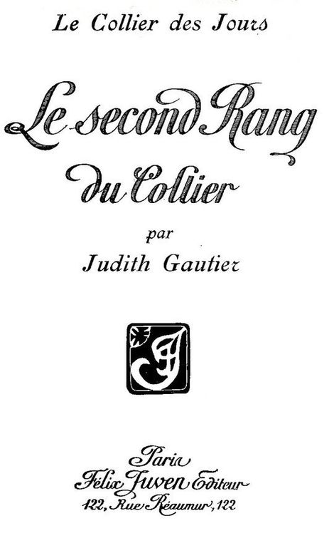Le second rang du collier