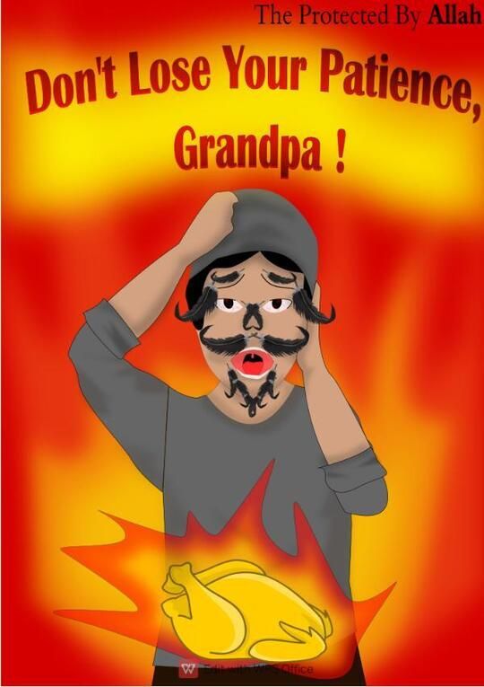 Don't lose your patience, grandpa!