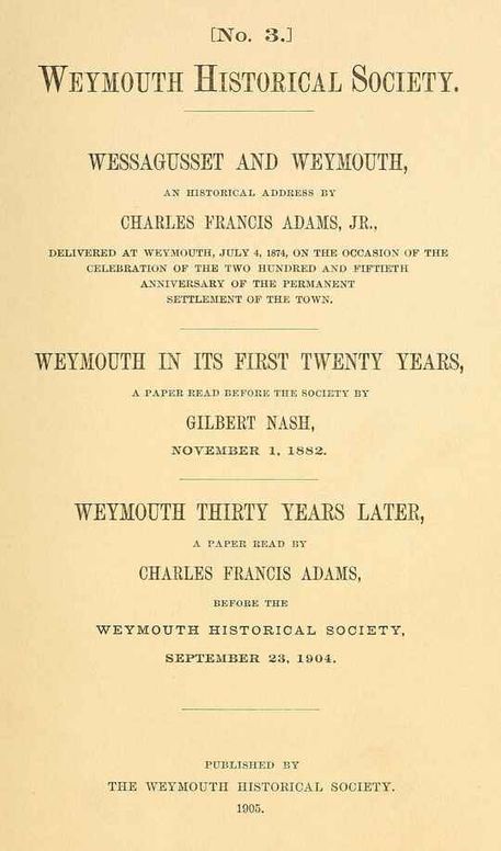 Wessagusset and Weymouth