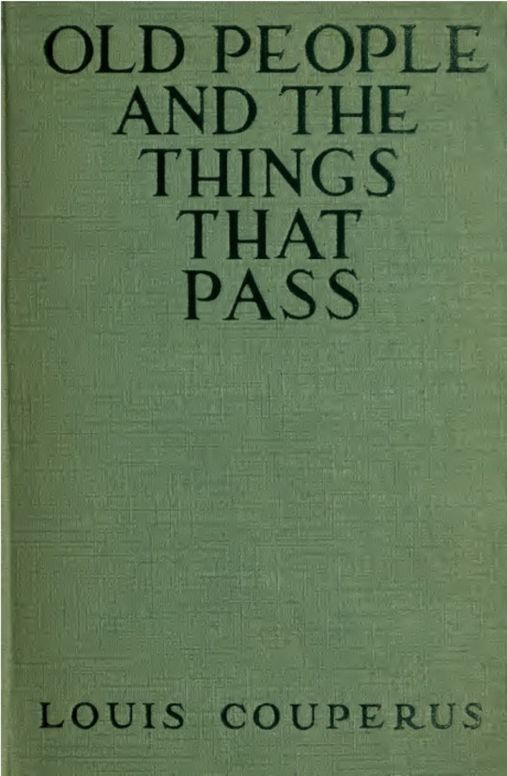 Old People and the Things That Pass