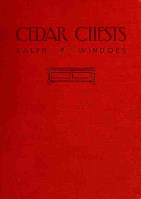 Cedar chests, how to make them