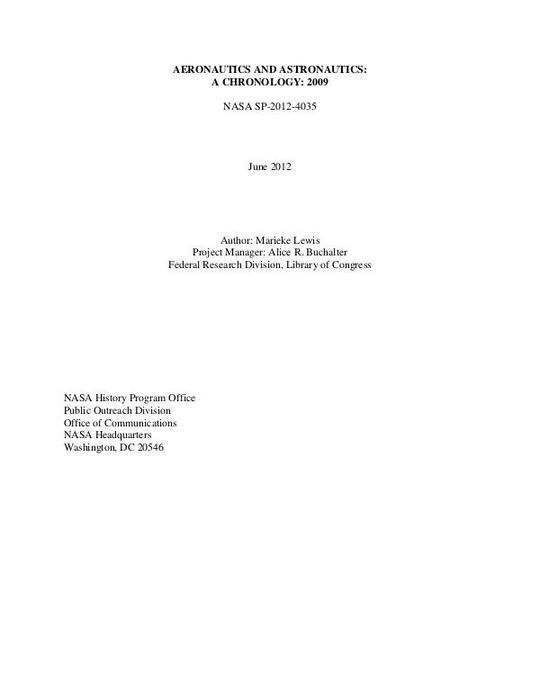 Aeronautics and Astronautics, 2009