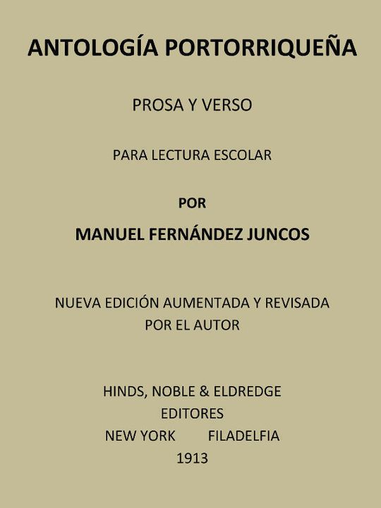 Antología portorriqueña: Prosa y verso
