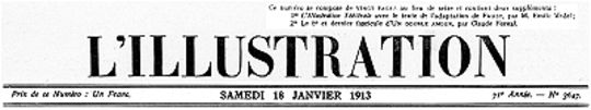 L'Illustration, No. 3647, 18 Janvier 1913