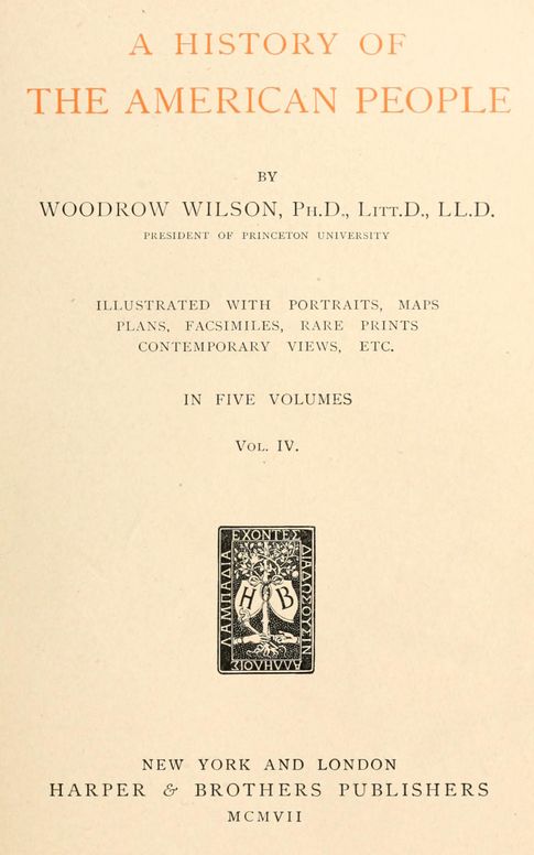 A history of the American people, Vol. 4 [of 5]