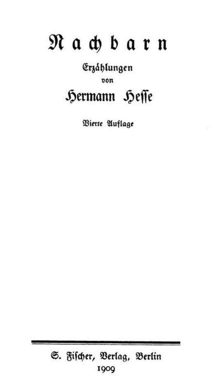 Nachbarn
Erzählungen
